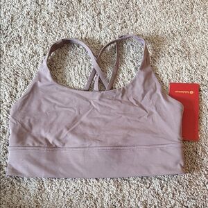 lululemon athletica Dusty Mauve Cross-Back Sports Bra size 10